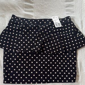 NWT Forever 21 Black and White Polka Dot Pencil Skirt